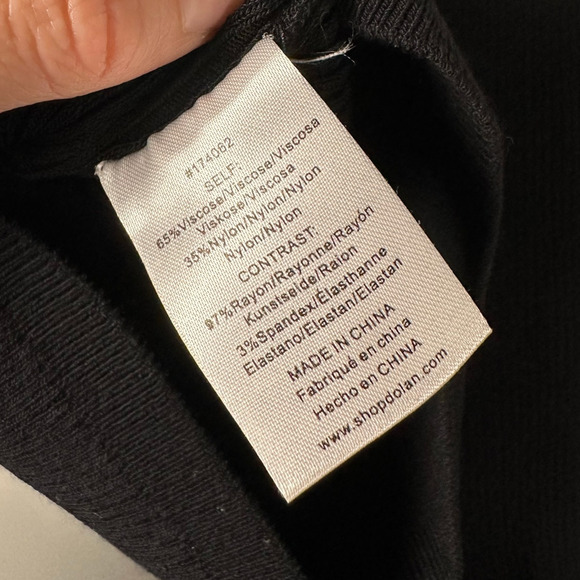 NWT Dolan Cropped Bow Polka Dot Ribbed Sweater Tank Size Large - Picture 10 of 10